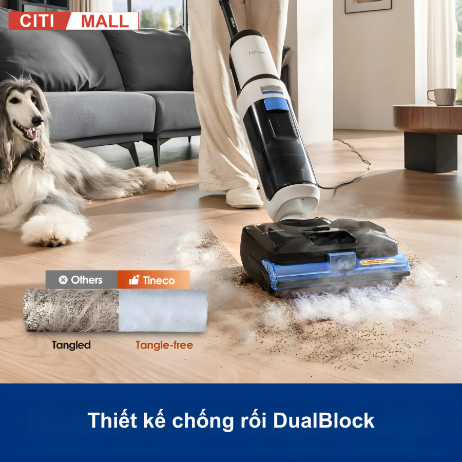 Tineco FLOOR ONE S6 Stretch Steam - Máy Hút Bụi Lau Nhà 2026 tại Citimall 05