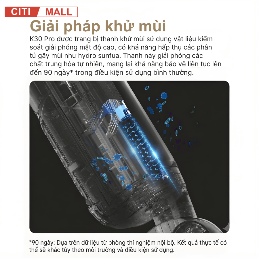 Mova K30 Pro - Máy Hút Bụi Lau Nhà Cầm Tay 2026 tại Citimall 05