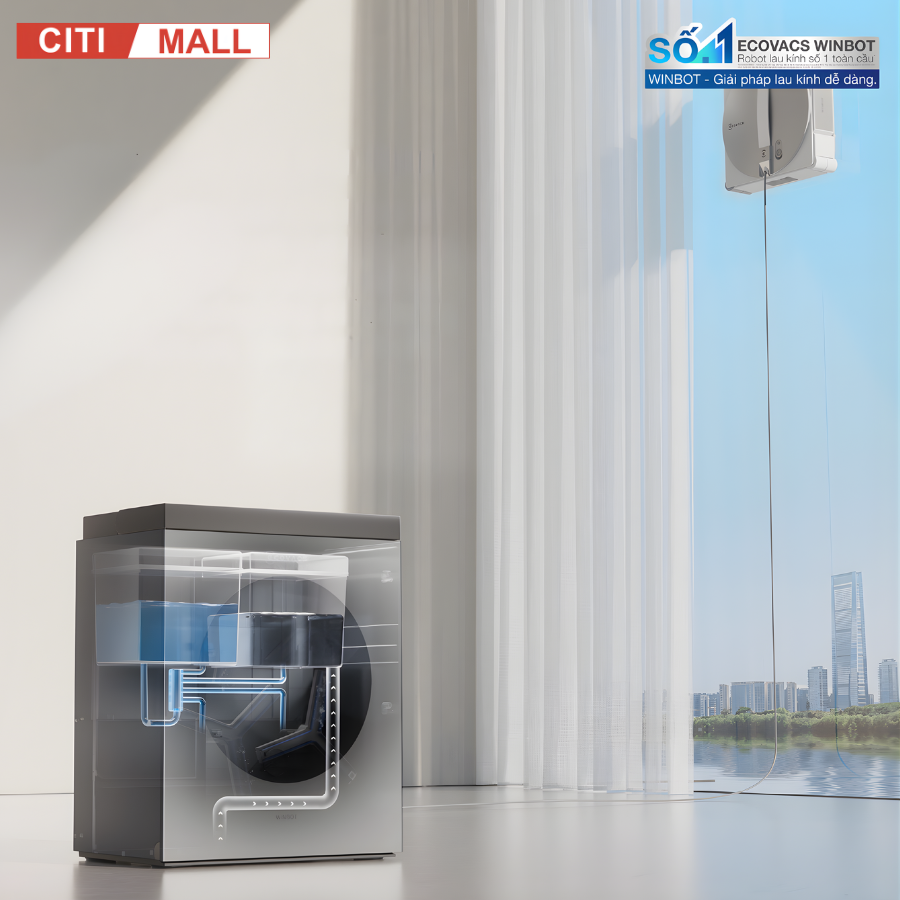 Ecovacs Winbot W3 Omni - Robot Hút Bụi Lau Nhà 2026 tại Citimall 05