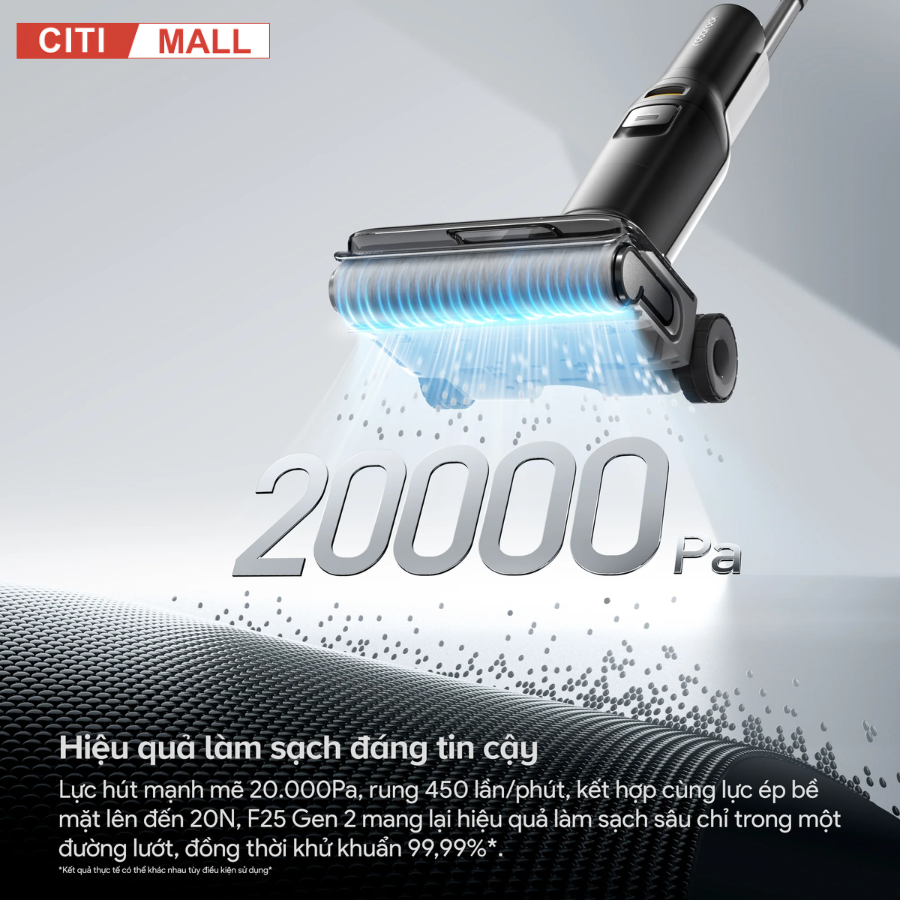 Roborock F25 Gen 2- Máy Hút Bụi Lau Nhà 2026 tại Citimall 05