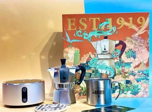 BỘ ẤM CAFE BIALETTI STEAM AGE MOKA POT