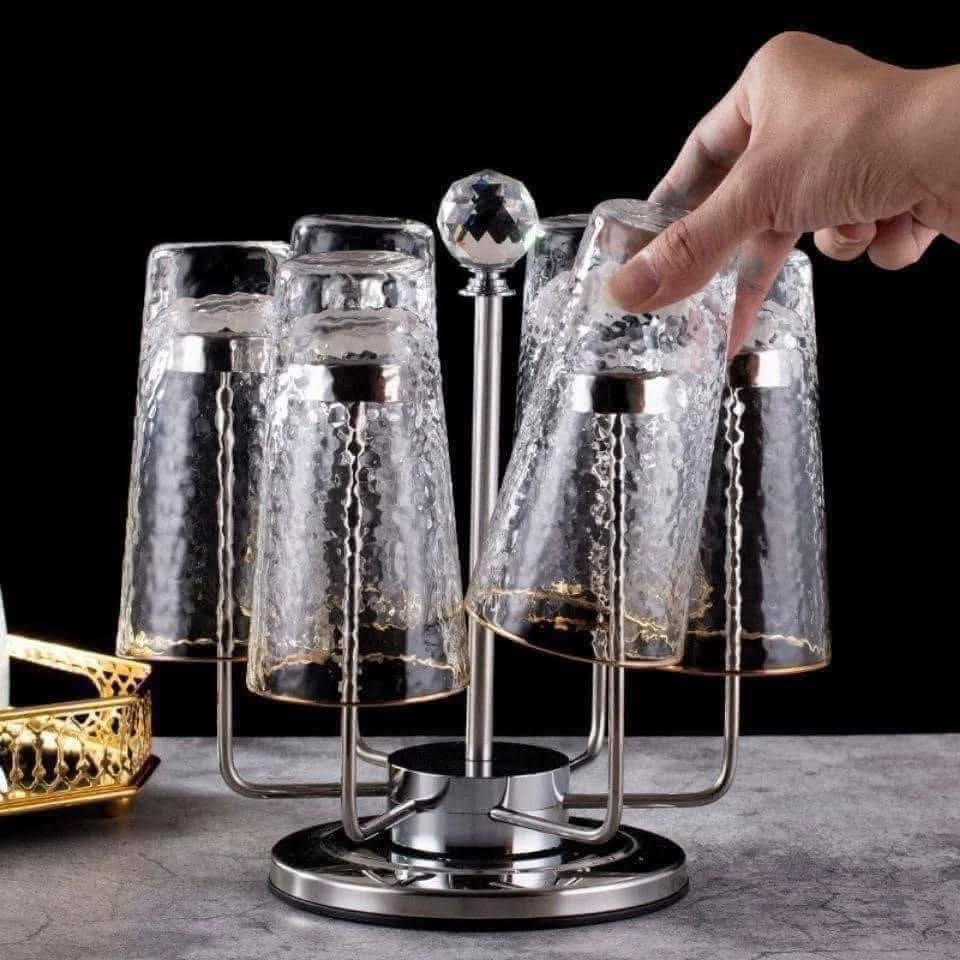 Giá úp cốc đế xoay