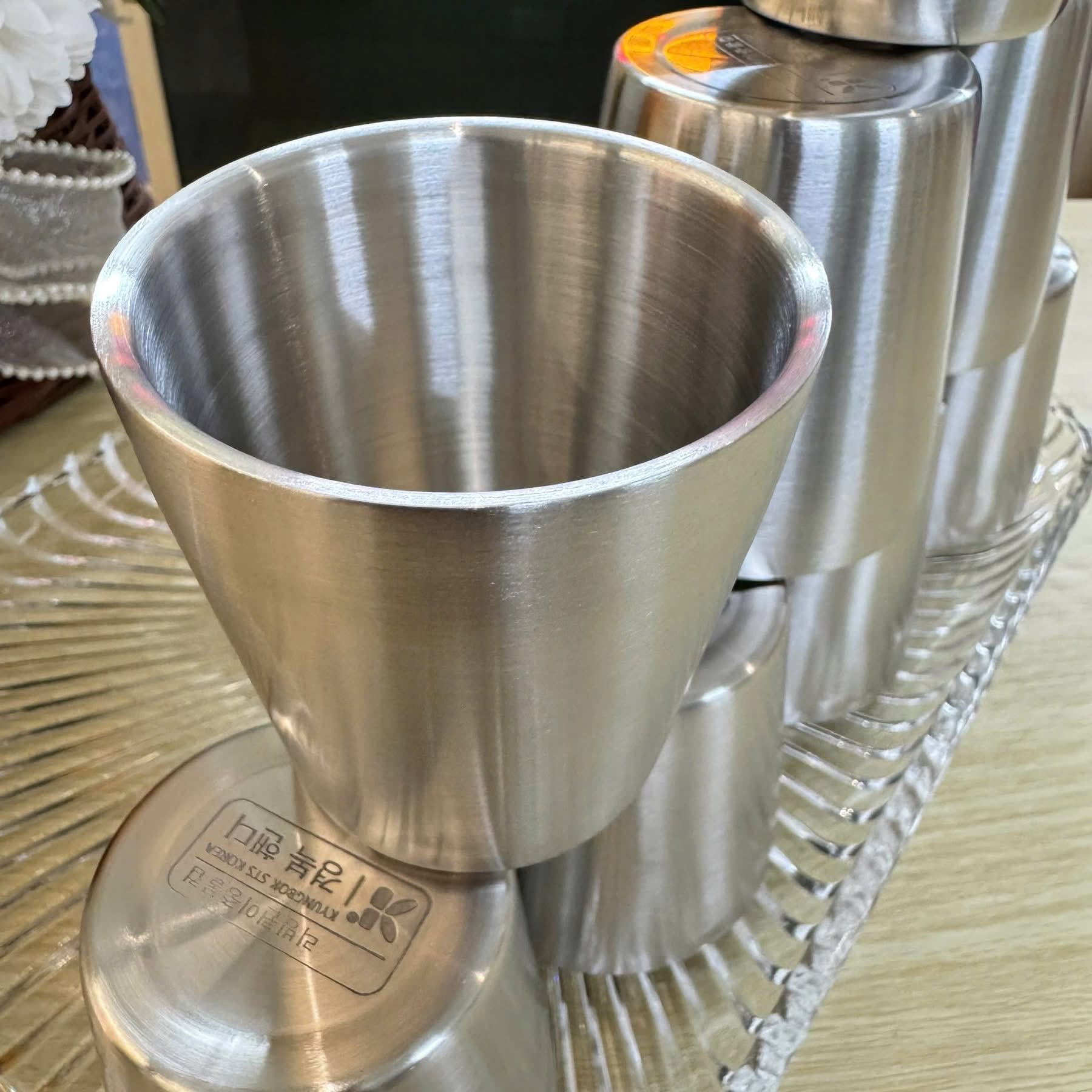 SET 8 CỐC INOX HÀN QUỐC