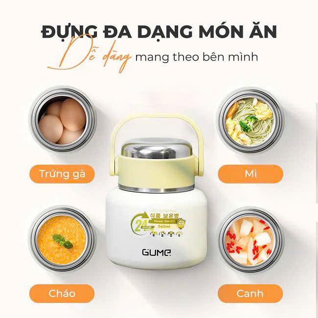BÌNH ĐỰNG THỨC ĂN GIỮ NHIỆT GUME