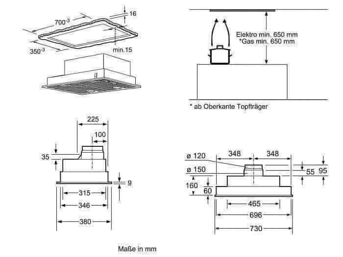 MÁY HÚT MÙI ÂM TỦ BOSCH DHL755BL