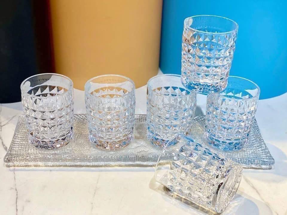 BỘ 6 CỐC PHA LÊ BOHEMIA DIAMOND 230ML