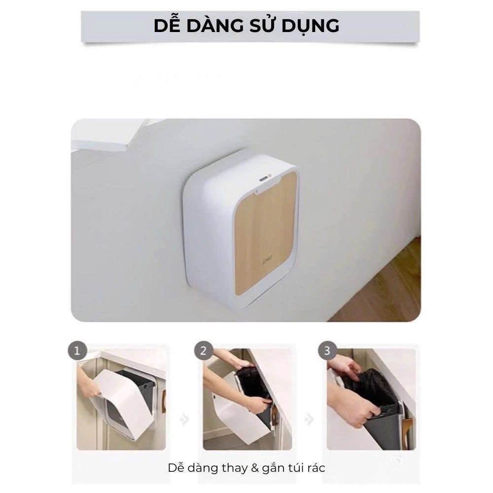 Thùng rác cảm biến treo tủ bếp thông minh Elpheco CASA - 7L