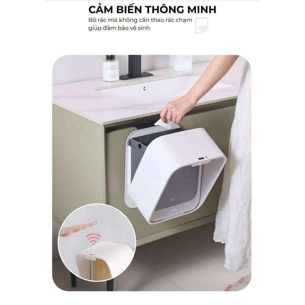 Thùng rác cảm biến treo tủ bếp thông minh Elpheco CASA - 7L