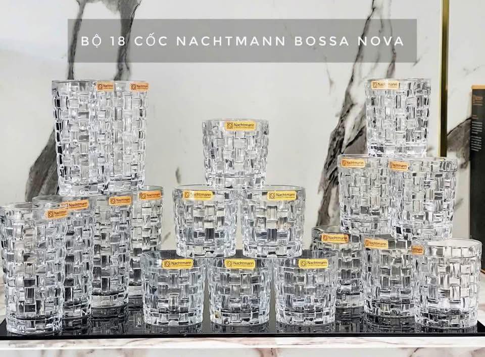Bộ 18 Cốc Pha Lê Nachtmann Bossa Nova