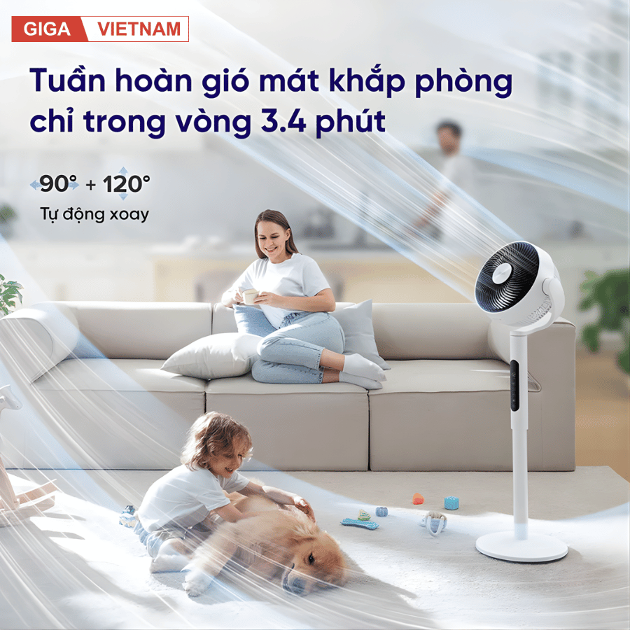 Levoit Pedestal 22.9cm - Quạt Tuần Hoàn Không Khí 2026 tại Giga Việt Nam x Citimall 05