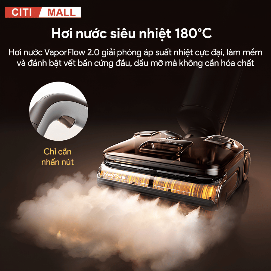 Roborock F25 Ultra Steam Gen 2 - Máy Hút Bụi Lau Sàn 2026 tại Citimall 03