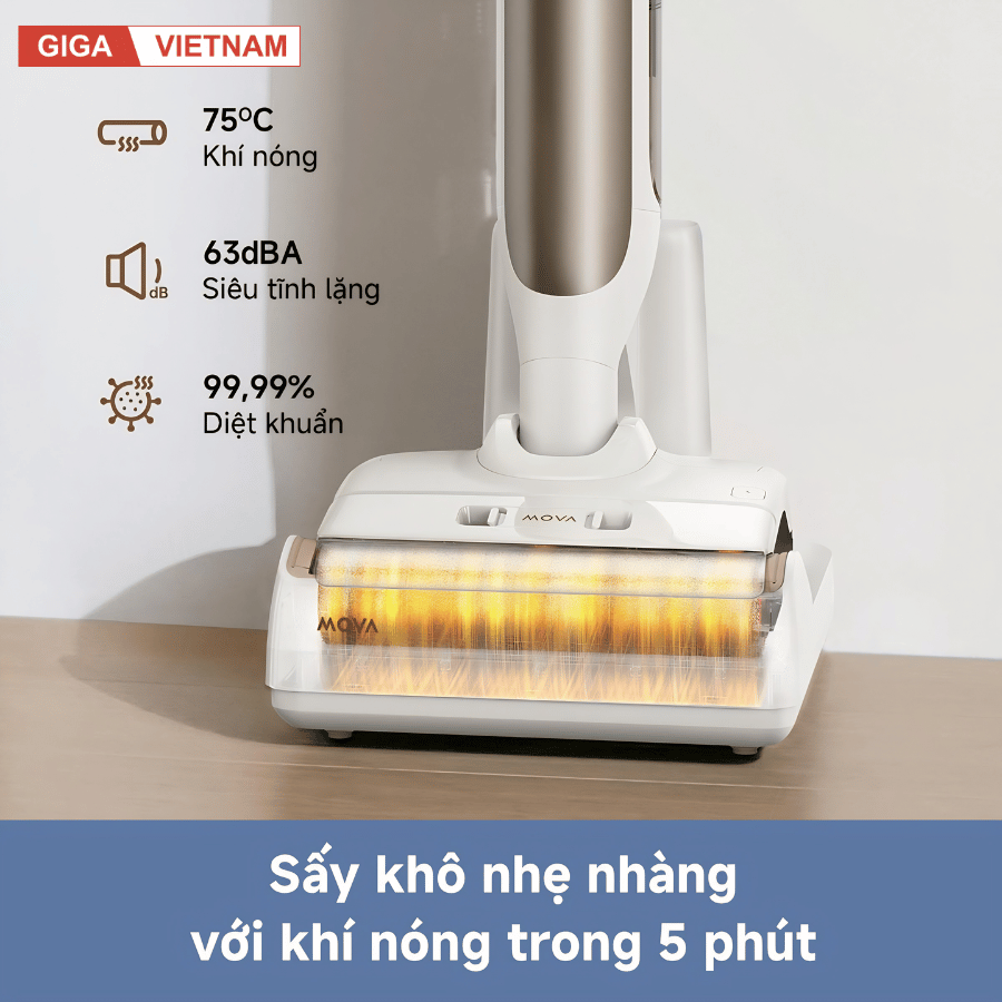 Mova M10 - Máy Hút Bụi Lau Sàn Cầm Tay 2026 tại Giga Việt Nam x Vua Nhà Bếp Đức 07