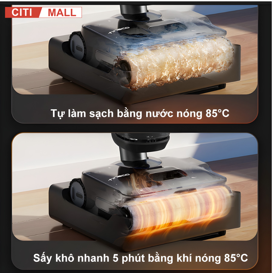 Tineco FLOOR ONE S7 Stretch Steam- Máy Hút Bụi Lau Nhà 2026 tại Citimall 06