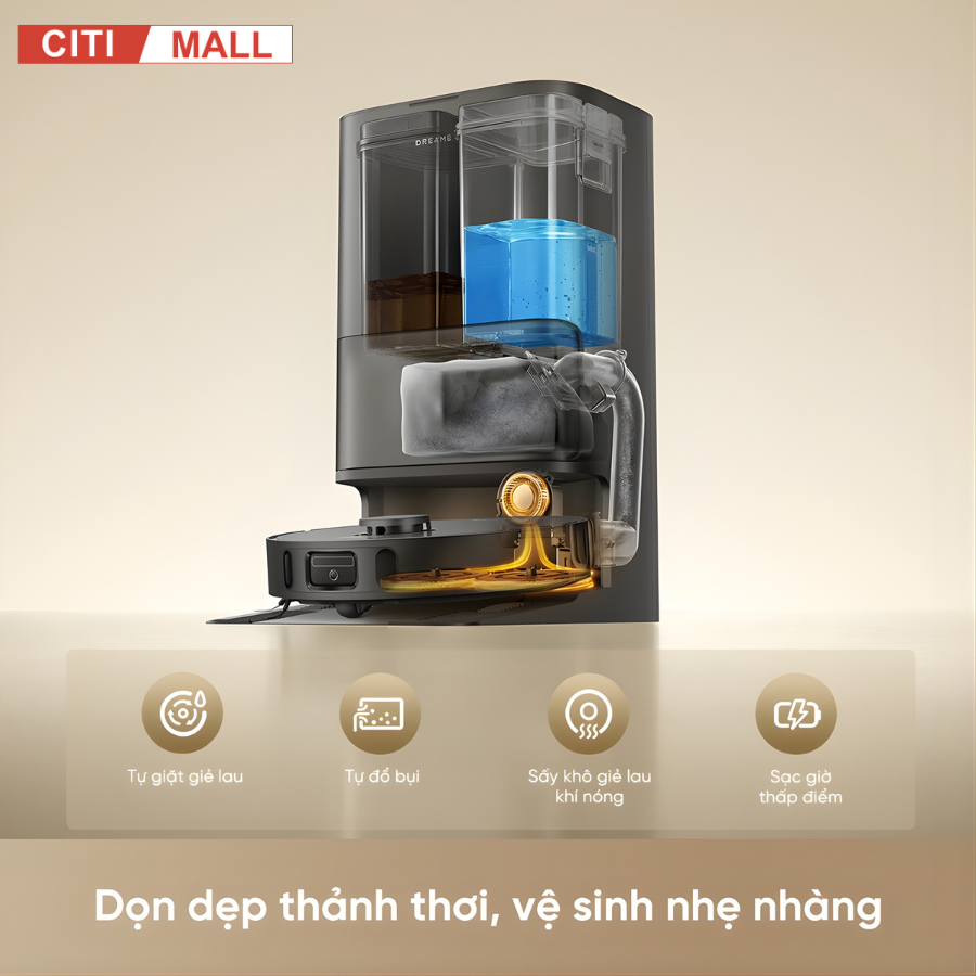 Dreame D30 Ultra CE - Robot Hút Bụi Lau Nhà 2026 tại Citimall 06