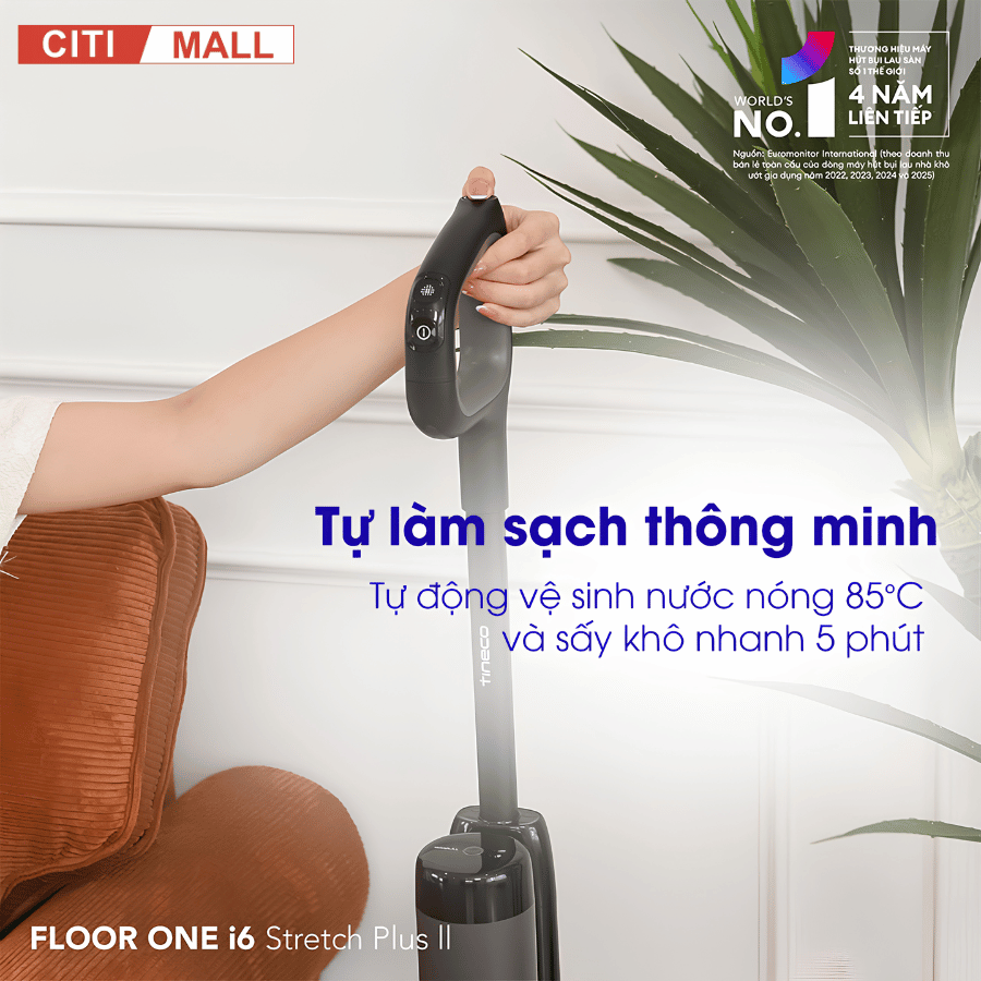 Tineco Floor One i6 Stretch Plus 2 - Máy Hút Bụi Lau Sàn Khô Ướt 2027 06