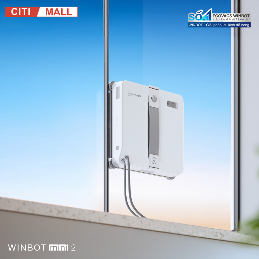 Ecovacs Winbot Mini 2 - Robot lau kính Ecovacs 2026 tại Citimall 06