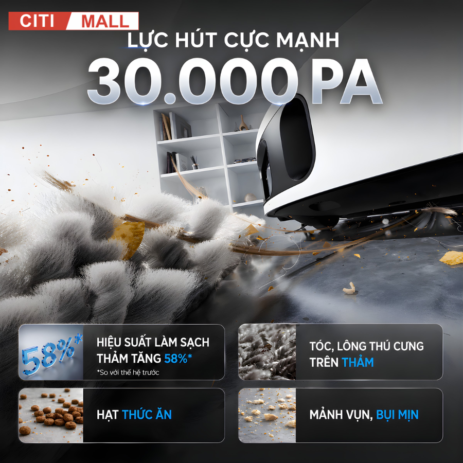 Mova E50 Ultra - Robot Hút Bụi Lau Nhà 2026 tại Citimall 04