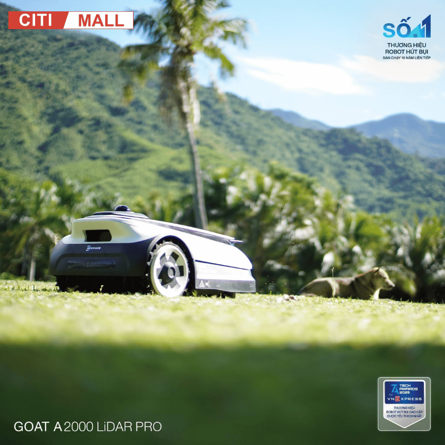 Ecovacs GOAT A2000 LiDAR PRO - Robot Cắt Cỏ 2026 tại Citimall 23