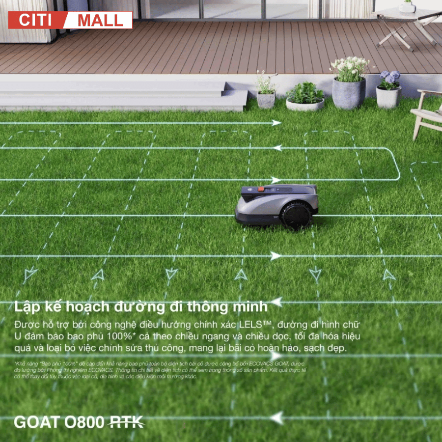 Ecovacs GOAT O800 RTK - Robot Cắt Cỏ Thông Minh 2026 tại Citimall 08