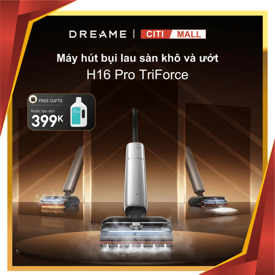 Dreame H16 Pro - Máy Hút Bụi Lau Sàn Khô Ướt 2026