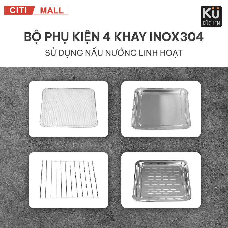 Kuchen PCL 2228 - Nồi Chiên Không Dầu Kết Hợp Hấp 2026 tại Citimall 12