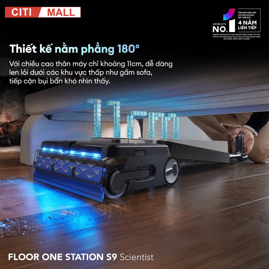 Tineco Floor One Station S9 Scientist – Máy hút bụi lau sàn khô ướt 2026