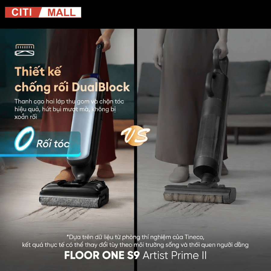 TINECO S9 ARTIST PRIME II - MÁY HÚT BỤI LAU SÀN KHÔ ƯỚT 2026
