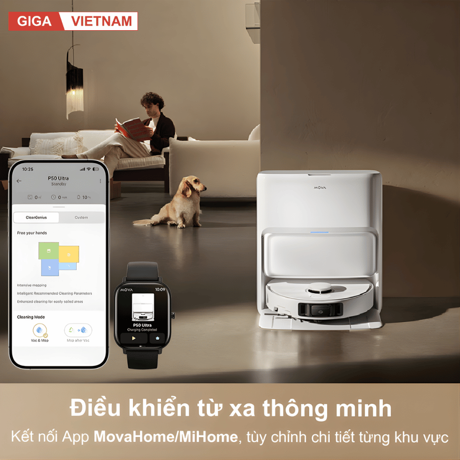 Mova P50 Ultra - Robot Hút Bụi Lau Nhà 2026 tại Giga Việt Nam 11