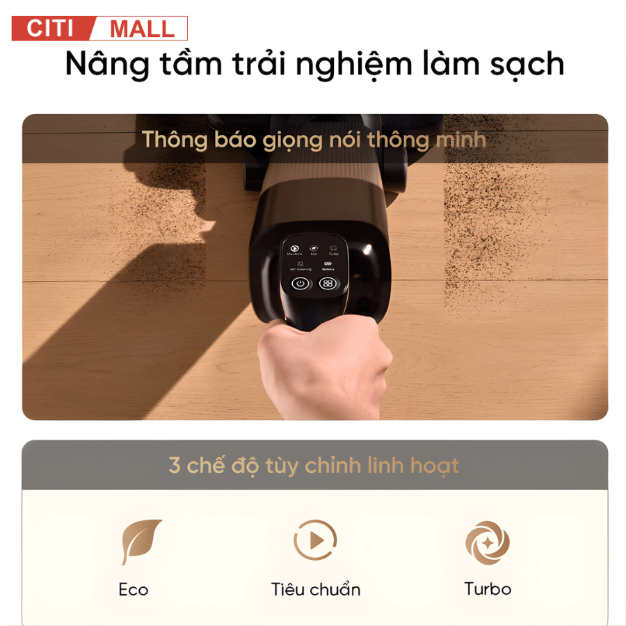 Dreame H16 GT - Máy Hút Bụi Lau Sàn 2026 tại Citimall x Giga Việt Nam 11