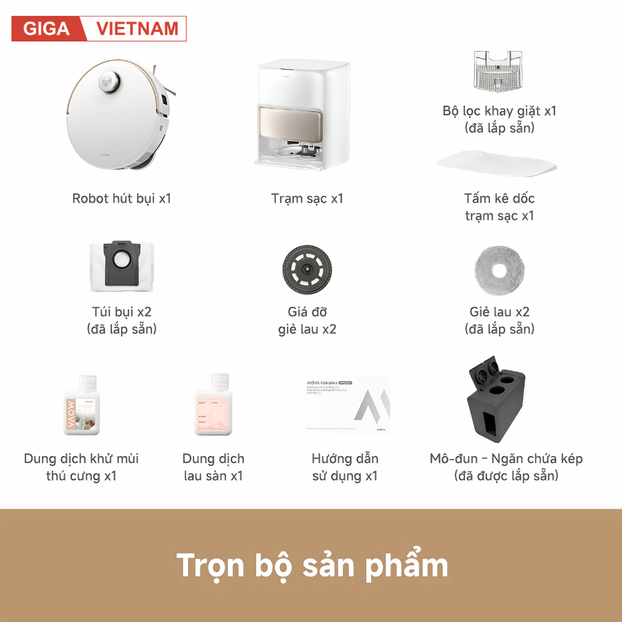 Mova V50 Ultra  - Robot Hút Bụi Lau Sàn 2026 tại Giga Việt Nam 020
