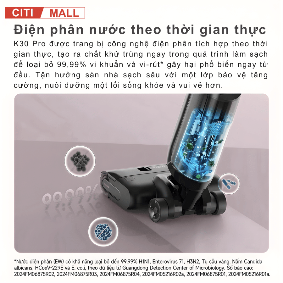 Mova K30 Pro - Máy Hút Bụi Lau Nhà Cầm Tay 2026 tại Citimall 07