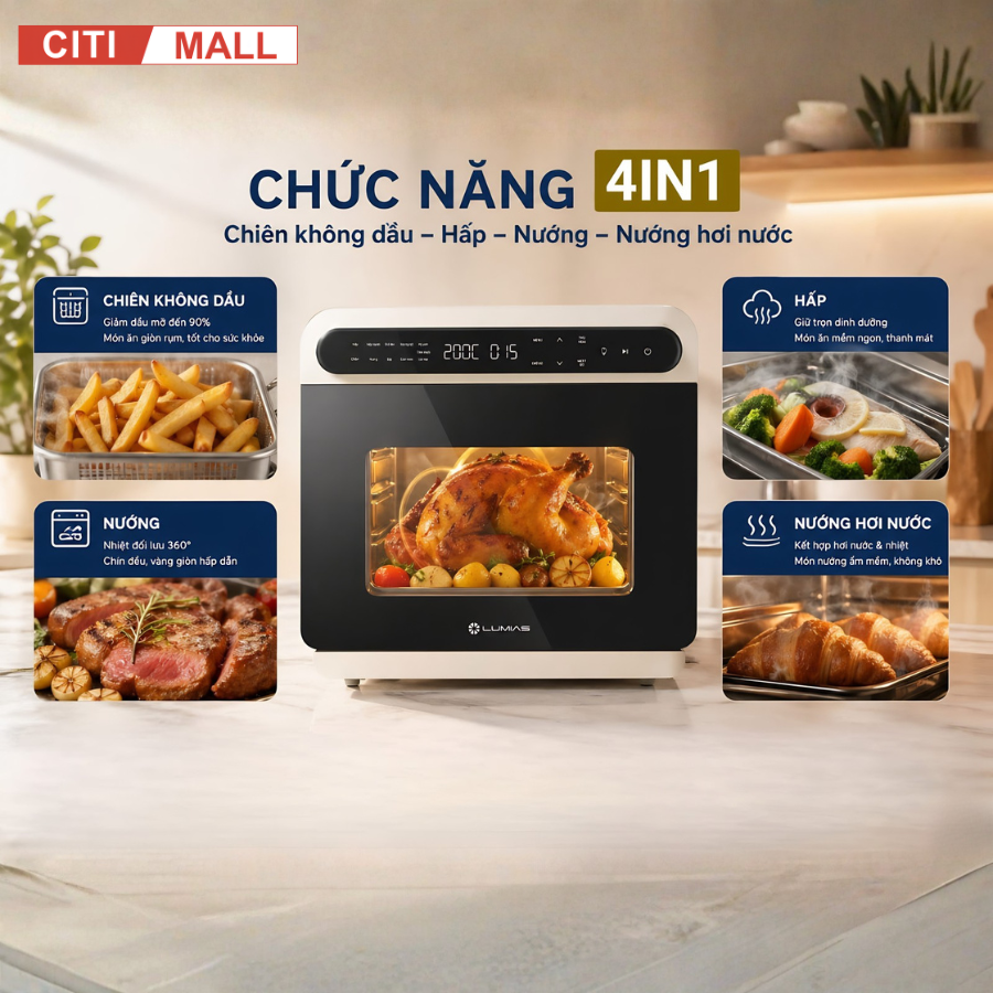 LUMIAS SF2400 - Nồi Chiên Không Dầu 2026 tại Citimall 07