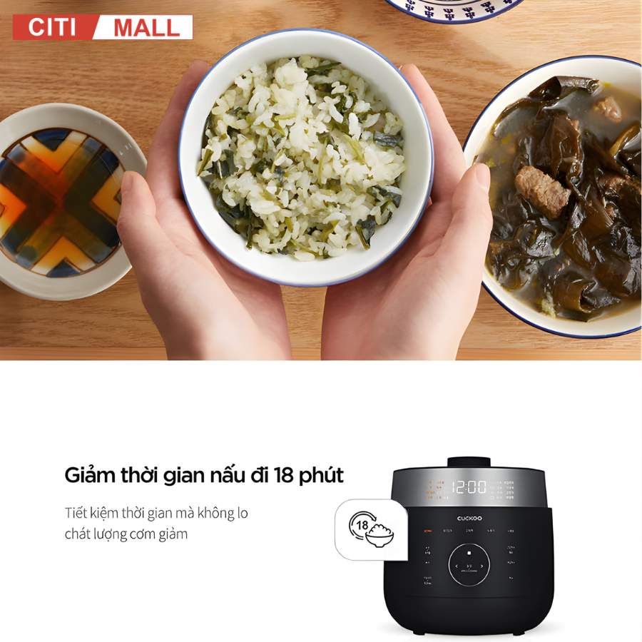 Cuckoo CRP-LHTR0610 - Nồi cơm điện cao tần 2026 tại Citimall 09