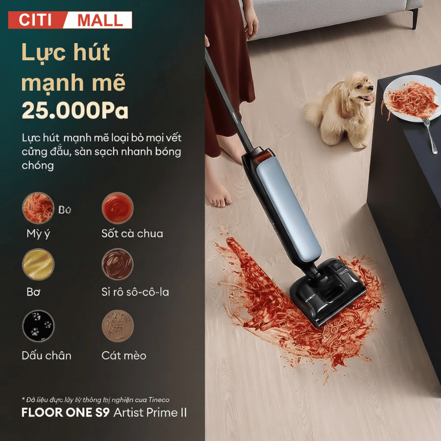 TINECO S9 ARTIST PRIME II - MÁY HÚT BỤI LAU SÀN KHÔ ƯỚT 2026