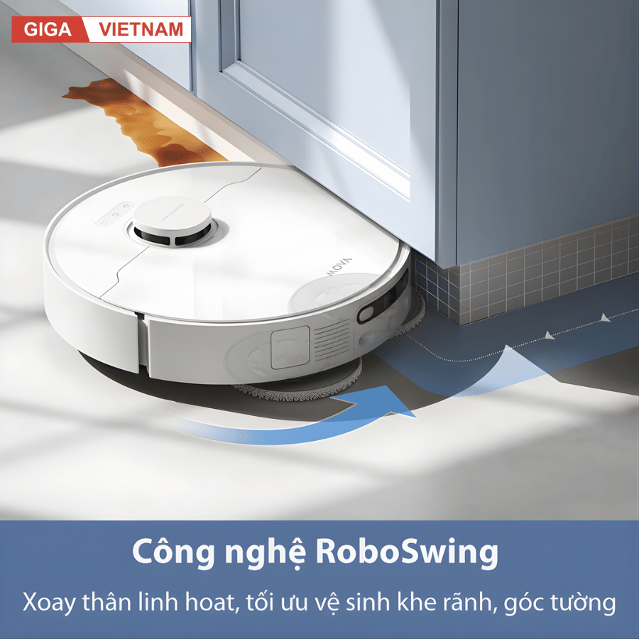 Mova E30 Ultra - Robot Hút Bụi Lau Sàn 2026 tại Giga Việt Nam 06