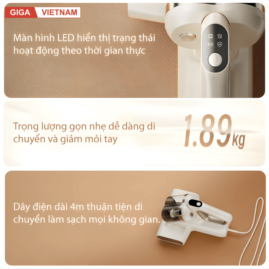 Mova D10 Max - Máy Hút Bụi Giường Nệm 2026 tại Giga Việt Nam 10