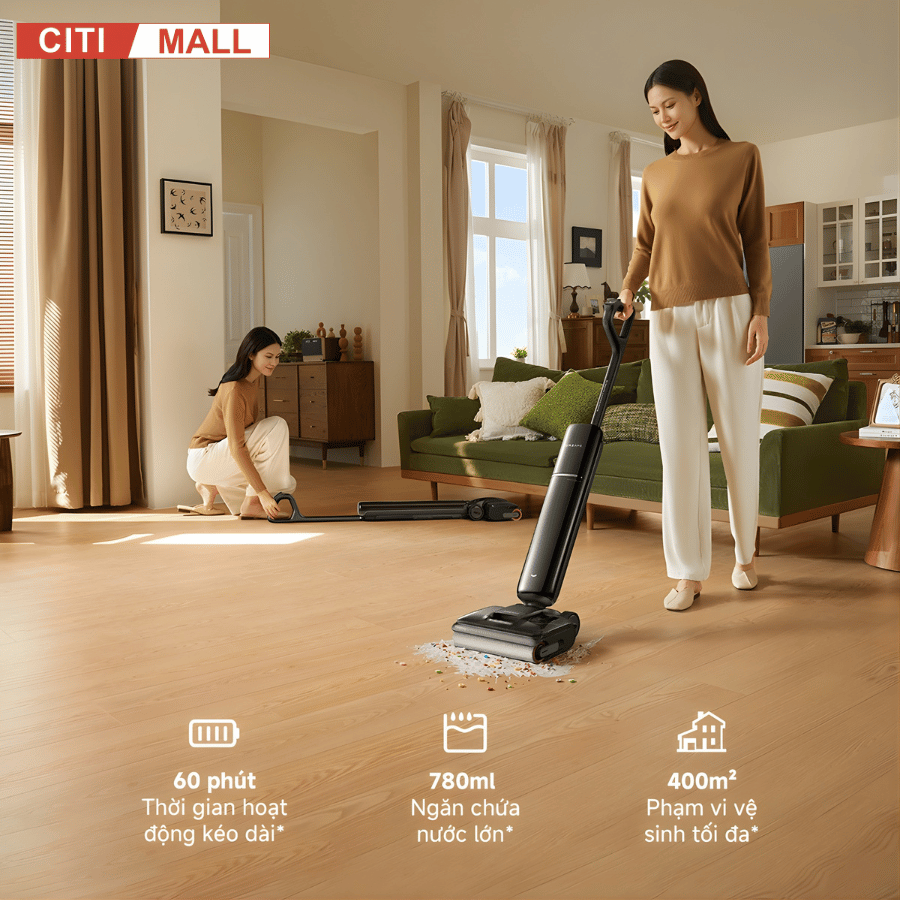 Dreame H16 FlexReach - Máy Hút Bụi Lau Sàn 2026 tại Citimal x Giga Việt Nam x Vua Nhà Bếp Đức 13