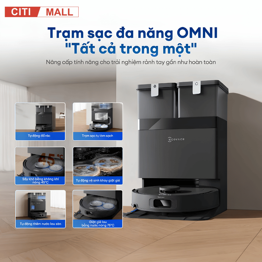 Ecovacs Deebot T30C Max Omni - Robot hút bụi 2026