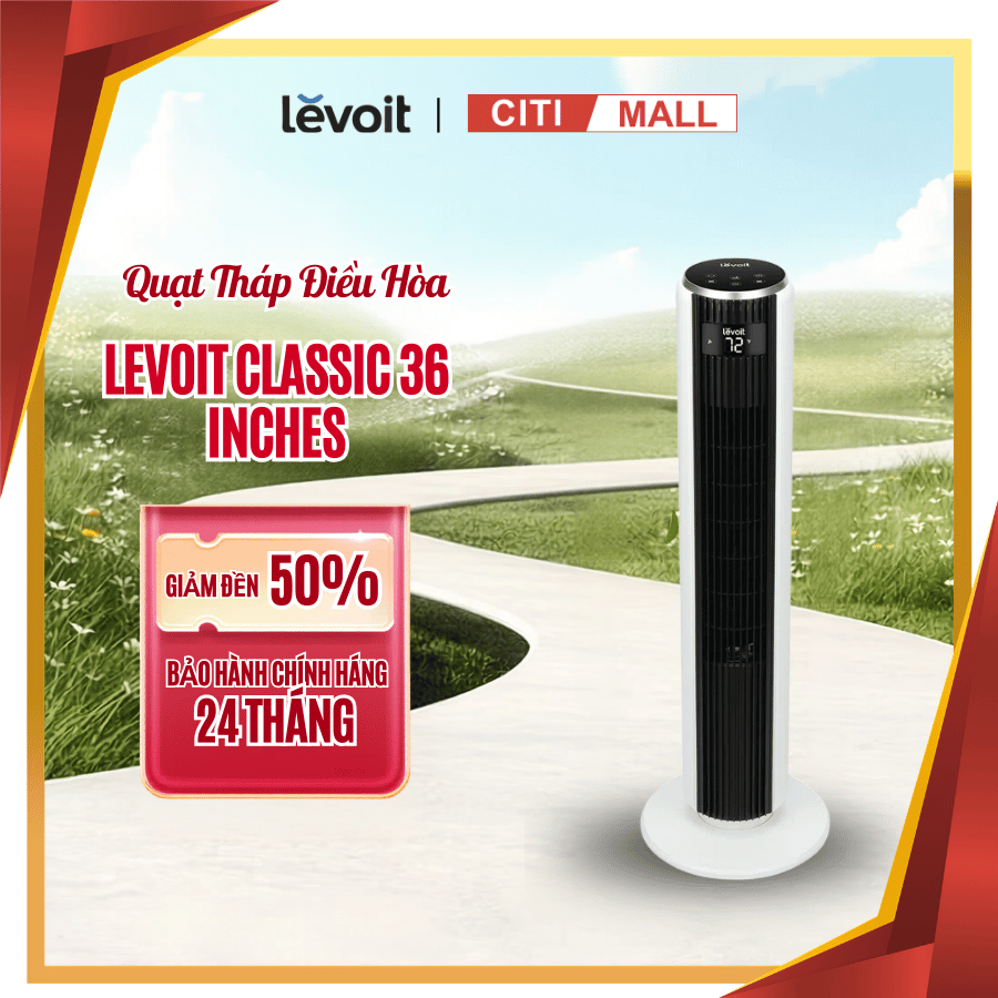 Levoit Classic 36 Inches - Quạt Tháp Điều Hòa 2026