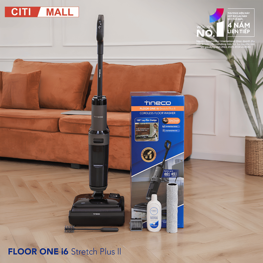 Tineco Floor One i6 Stretch Plus 2 - Máy Hút Bụi Lau Sàn Khô Ướt 2027 08