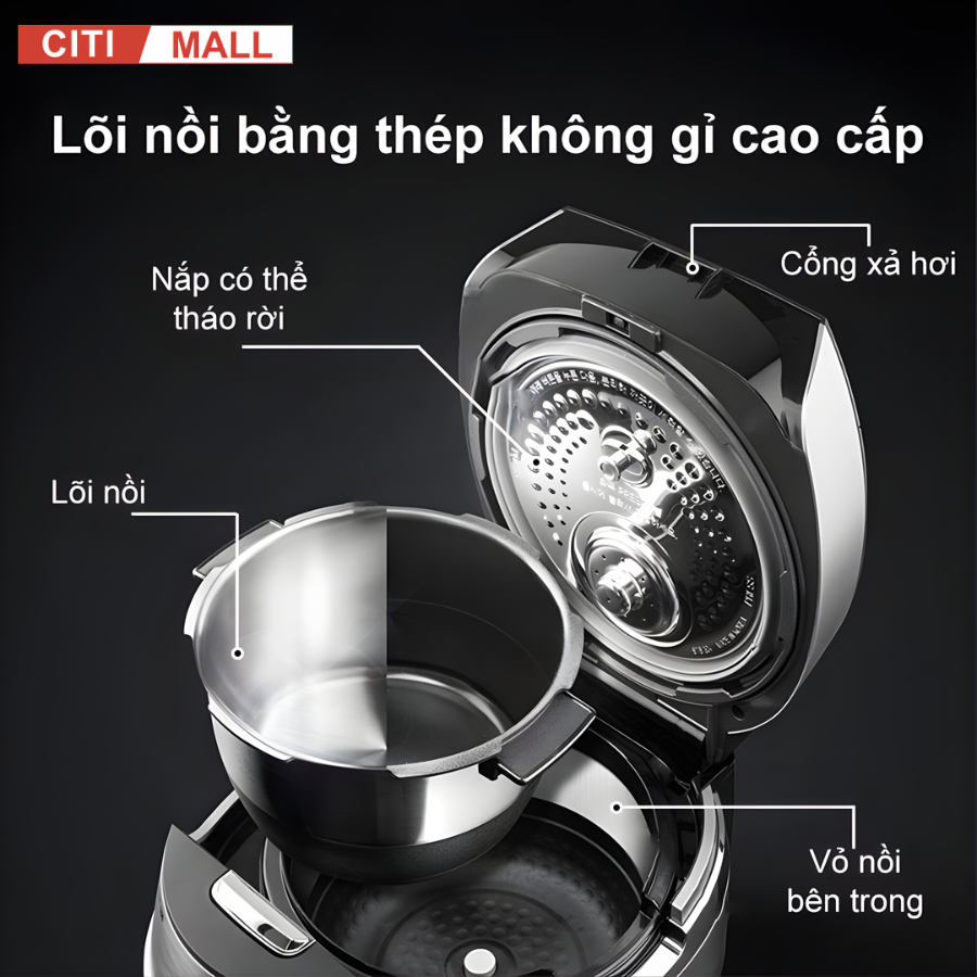 Cuckoo CRP-JHR1060FD 1,8l - Nồi cơm điện cao tần tại citimall 08