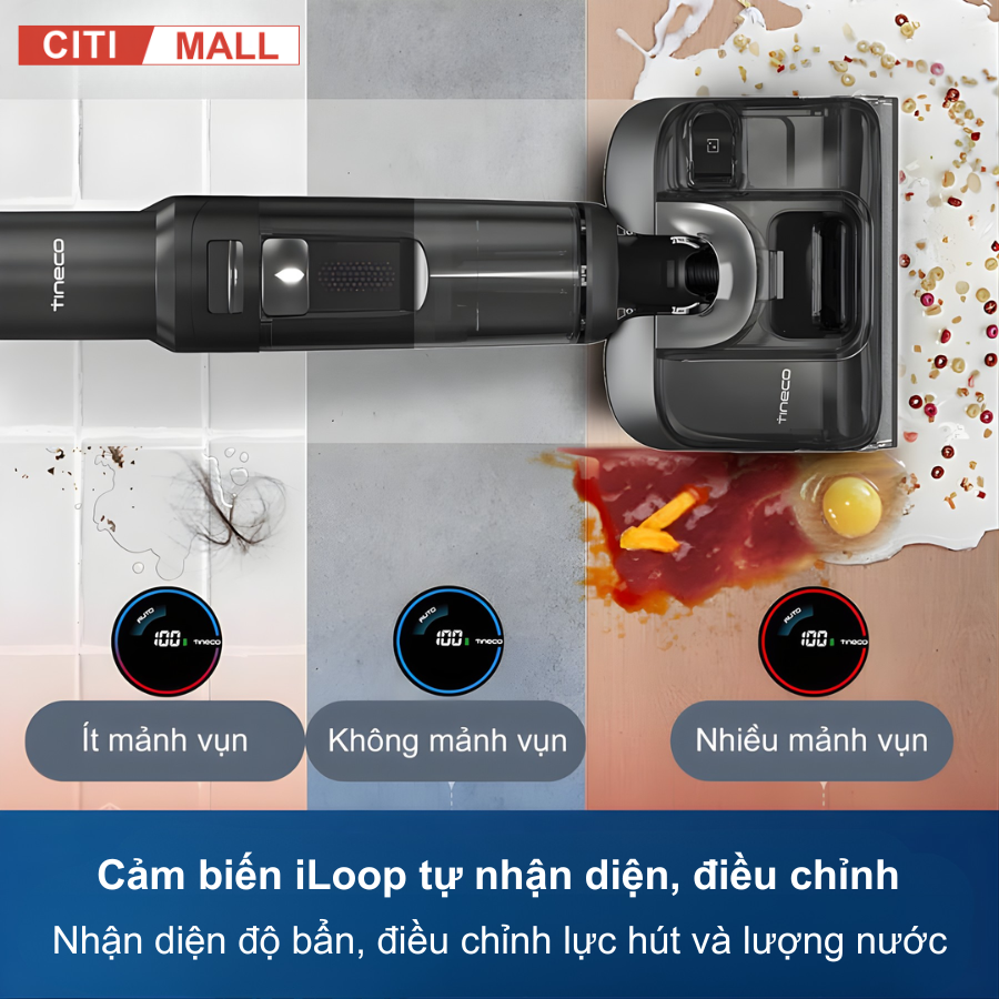 Tineco FLOOR ONE S7 Stretch Steam- Máy Hút Bụi Lau Nhà 2026 tại Citimall 08
