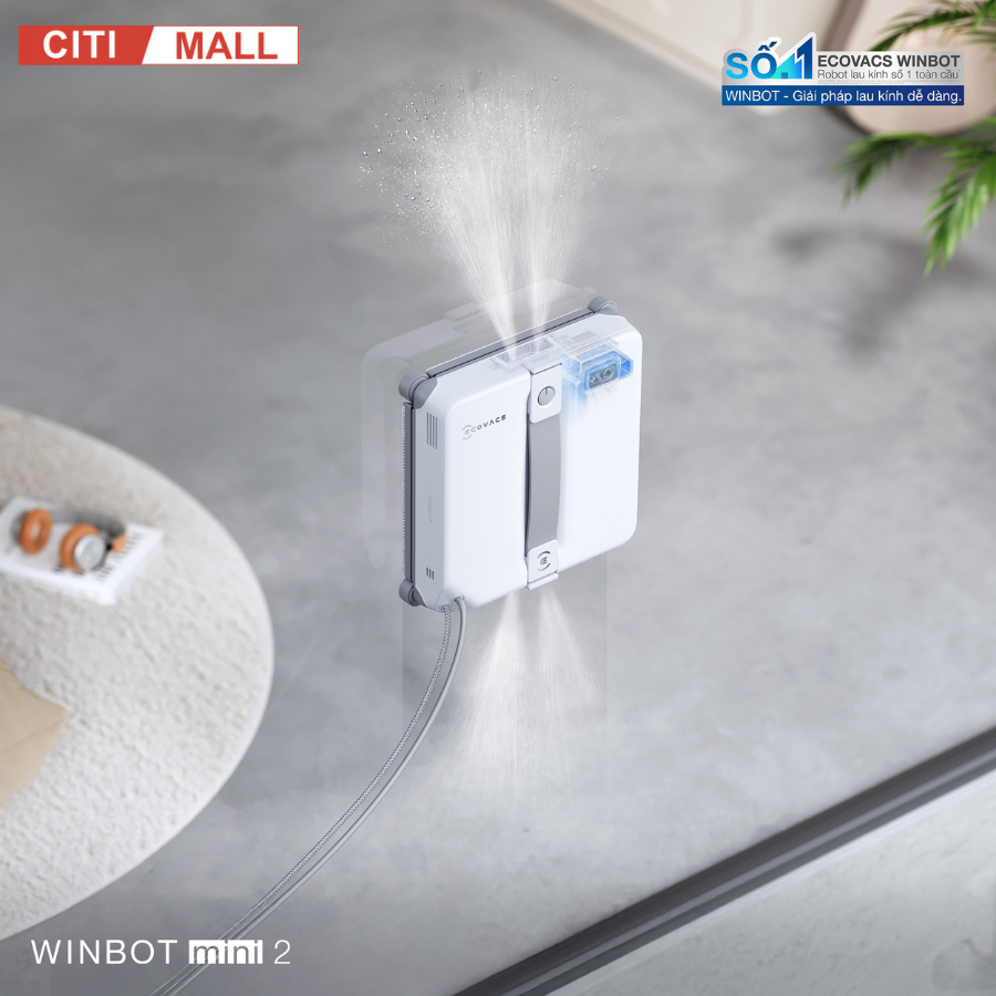 Ecovacs Winbot Mini 2 - Robot lau kính Ecovacs 2026 tại Citimall 08