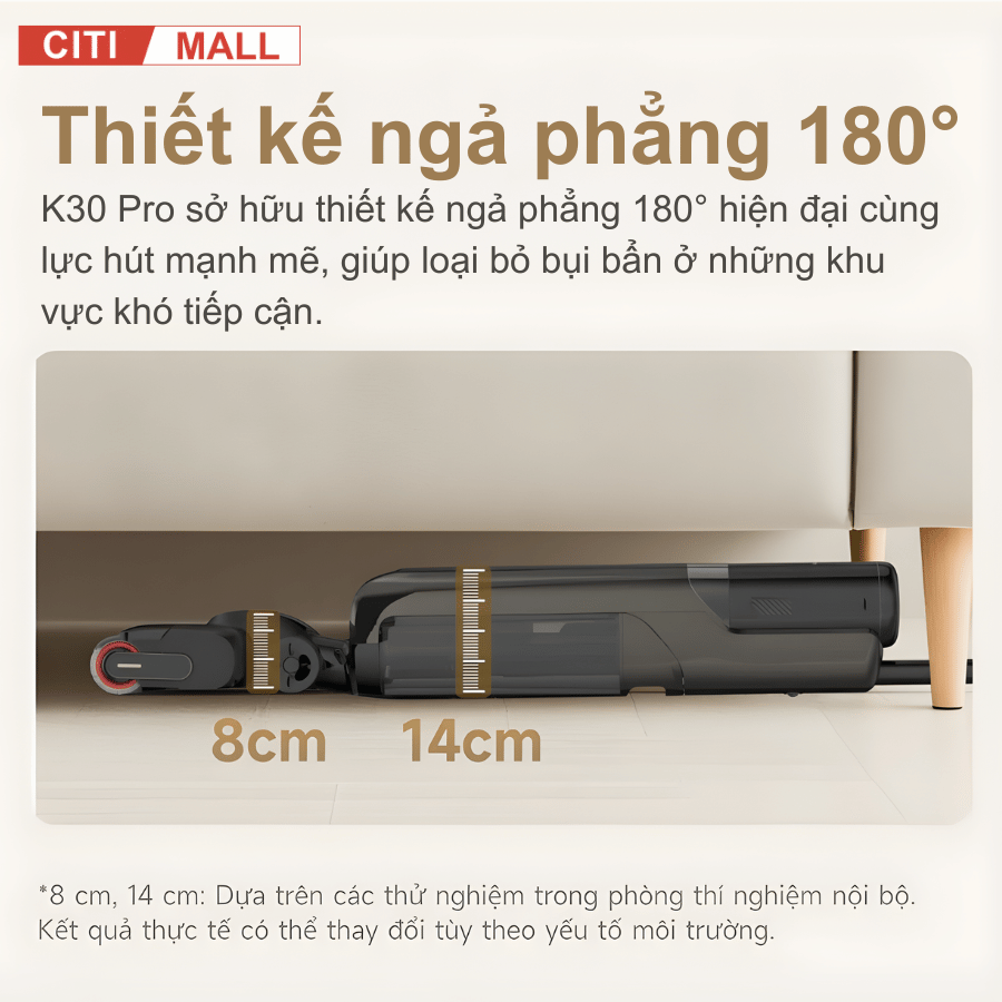 Mova K30 Pro - Máy Hút Bụi Lau Nhà Cầm Tay 2026 tại Citimall 08