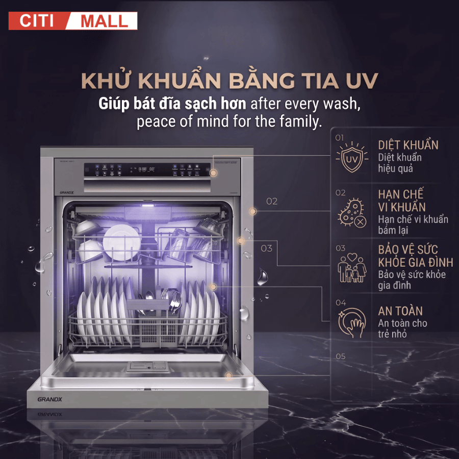 MÁY RỬA BÁT GRANDX SMI8GX82 2026