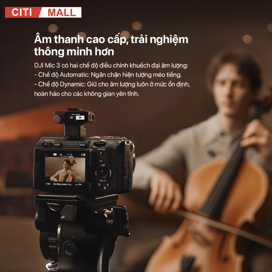 DJI Mic 3 - Micro Thế Hệ Mới 2026 tại citimall x giga việt nam 07