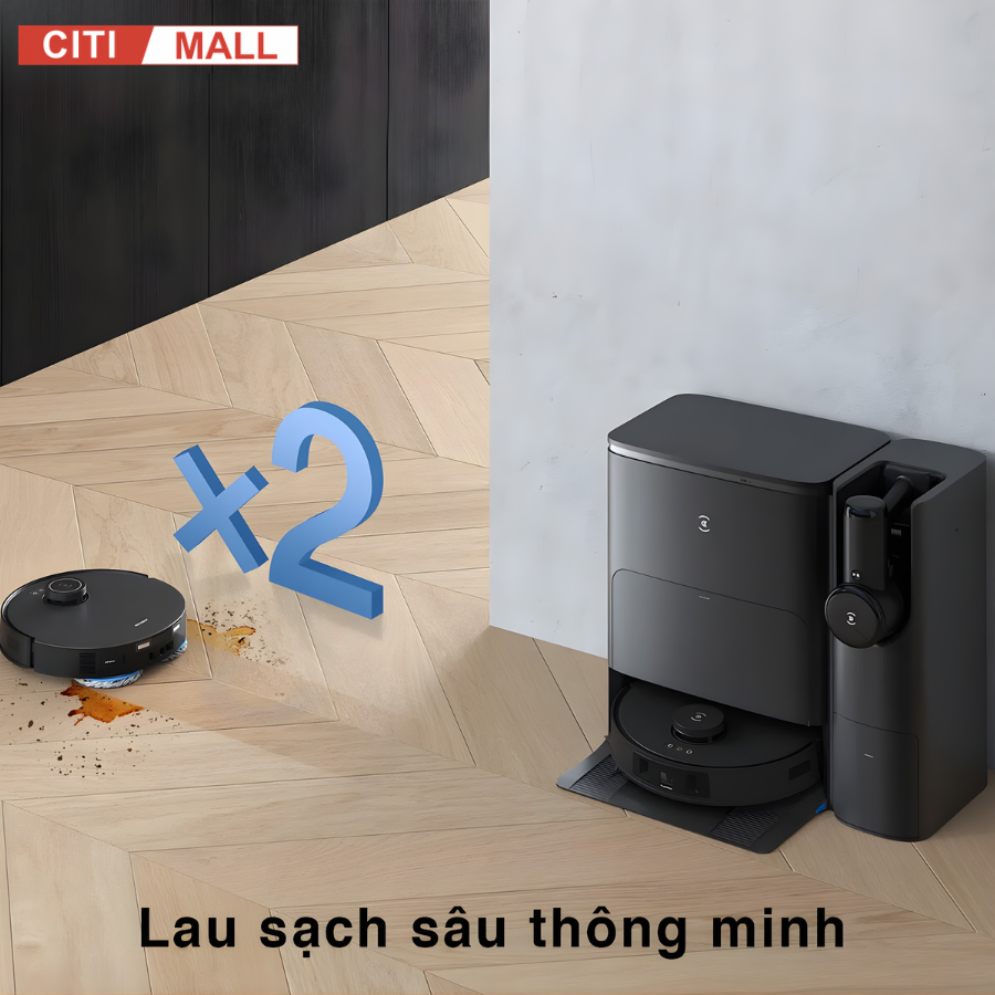 Ecovacs T30s combo - Robot Hút Bụi Lau Nhà 2026 tại Citimall 10