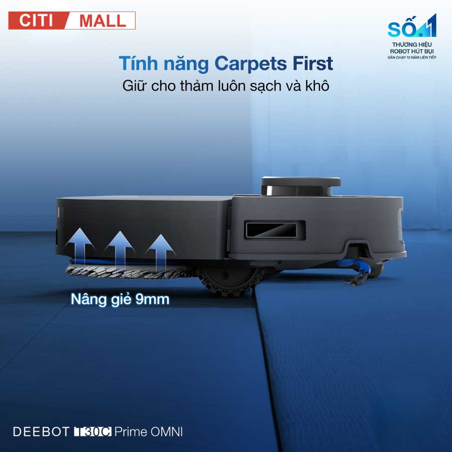 Ecovacs Deebot T30C Prime Omni - Robot Hút Bụi Lau Nhà 2026 tại Citimall 07