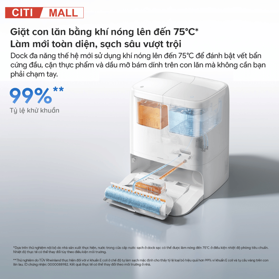 Robot hút bụi lau nhà Roborock Qrevo Edge 2 Flow tại Citimall 11