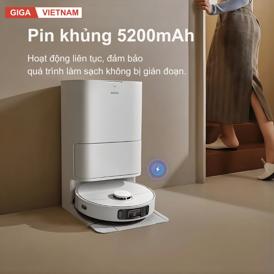 Mova E30 Ultra - Robot Hút Bụi Lau Sàn 2026 tại Giga Việt Nam 10